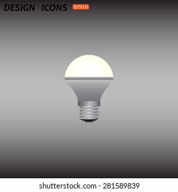 LED lamp . icon. vector design