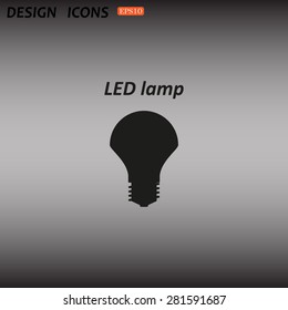 LED lamp. icon. vector design