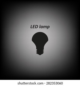 LED lamp . icon. vector design