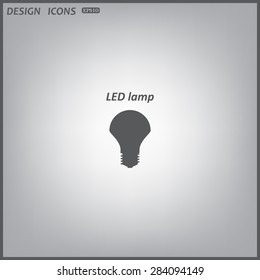 LED lamp . icon. vector design