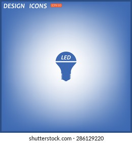 LED lamp . icon. vector design