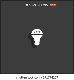 LED lamp . icon. vector design