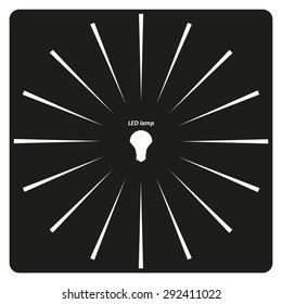 LED lamp . icon. vector design