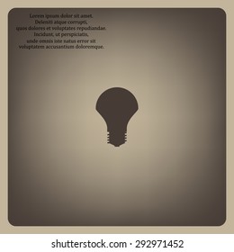 LED lamp. icon. vector design