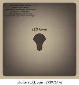 LED lamp . icon. vector design
