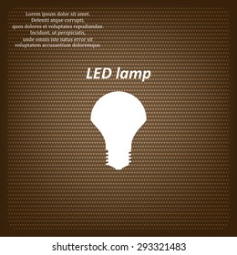 LED lamp . icon. vector design