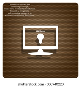 LED lamp . icon. vector design