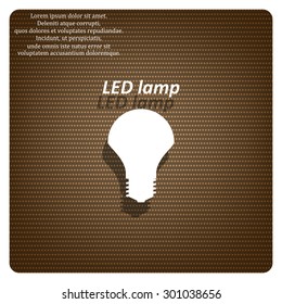LED lamp . icon. vector design