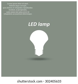 LED lamp . icon. vector design