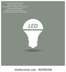 LED lamp . icon. vector design