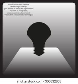 LED lamp. icon. vector design