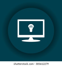 LED lamp . icon. vector design