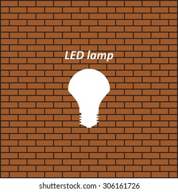 LED lamp . icon. vector design