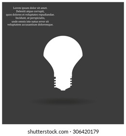 LED lamp. icon. vector design