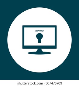LED lamp . icon. vector design