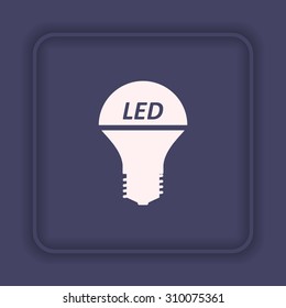 LED lamp . icon. vector design