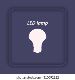 LED lamp . icon. vector design