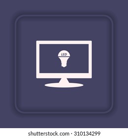 LED lamp . icon. vector design