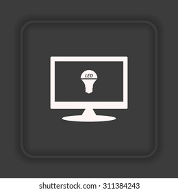 LED lamp . icon. vector design