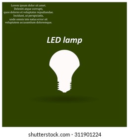 LED lamp . icon. vector design