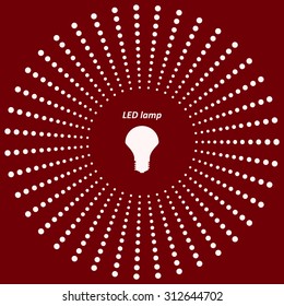 LED lamp . icon. vector design