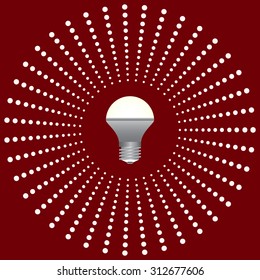 LED lamp icon. vector design
