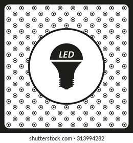 LED lamp . icon. vector design