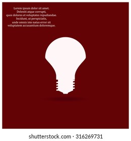 LED lamp. icon. vector design