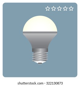 LED lamp . icon. vector design