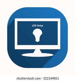 LED lamp . icon. vector design