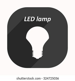LED lamp . icon. vector design