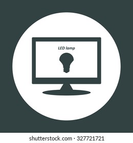 LED lamp . icon. vector design