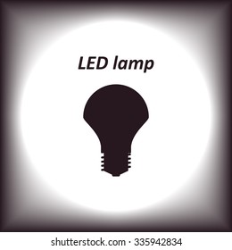 LED lamp . icon. vector design