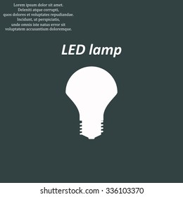 LED lamp . icon. vector design