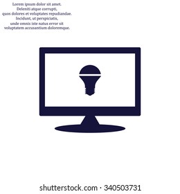 LED lamp . icon. vector design