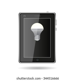 LED lamp . icon. vector design