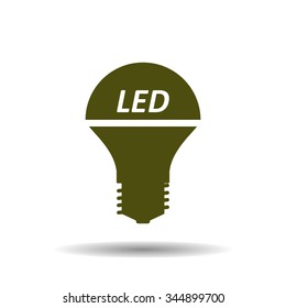 LED lamp . icon. vector design