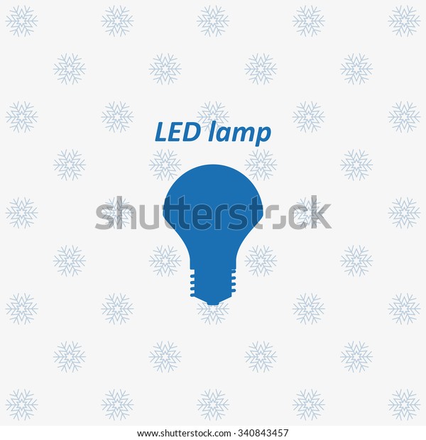 Led Lamp Icon Vector Designthe Lightbulb Stock Vector Royalty Free