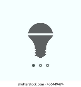 LED lamp Icon, vector, icon flat