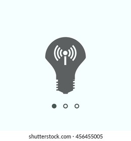 LED lamp Icon, vector, icon flat
