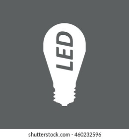 LED lamp Icon, vector, icon flat