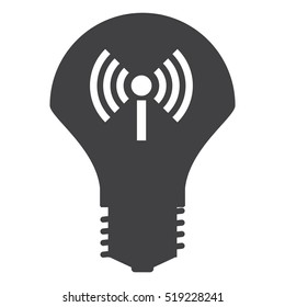 LED Lamp Icon Vector flat design style