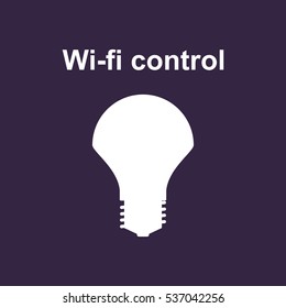 LED Lamp Icon Vector flat design style