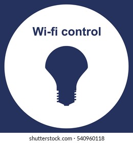 LED Lamp Icon Vector flat design style