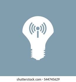 LED Lamp Icon Vector flat design style