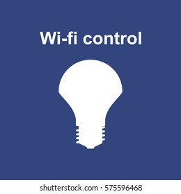 LED Lamp Icon Vector flat design style