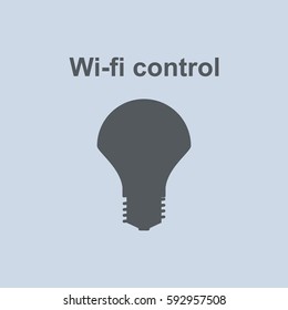 LED Lamp Icon Vector flat design style