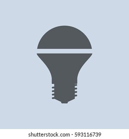 LED Lamp Icon Vector flat design style