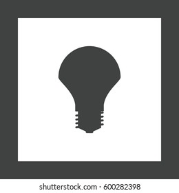 LED Lamp Icon Vector flat design style