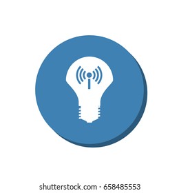 LED Lamp Icon Vector flat design style